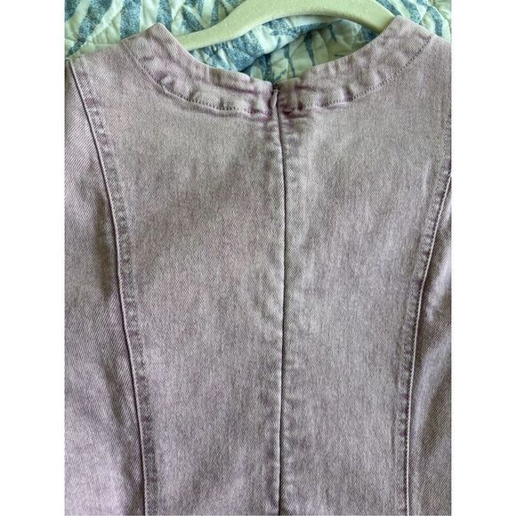 NWOT Hyacinth House LILAC STRETCH DENIM JUNIPER MINI DRESS, XS $160 - Picture 5 of 8